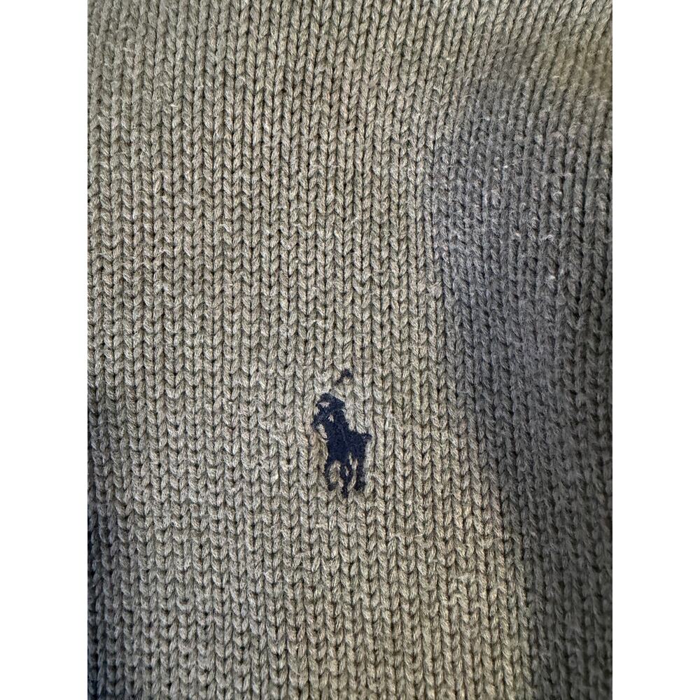Vintage Polo Ralph Lauren Cotton V-Neck Knit Sweater Old Money, Y2K, Preppy XL - Picture 4 of 9